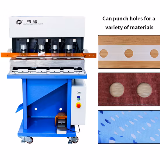 Poinçonneuse de trous de rideaux avec servomoteur